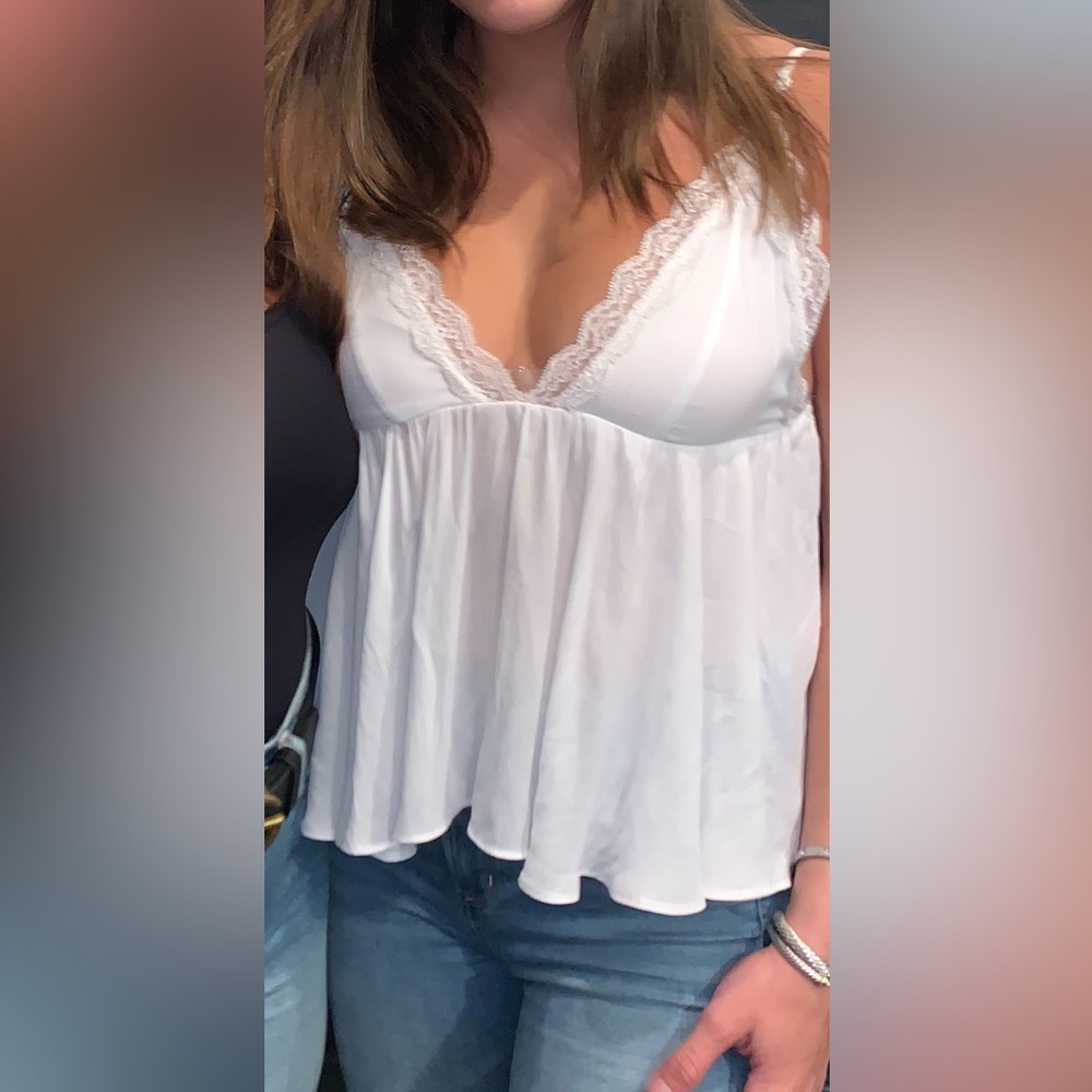 White blouse tank